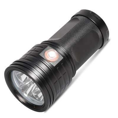 XHP50 P90 Tactical Aluminum Micro USB Rechargeable 18650 Battery Power Bank Super Powerful Fixed Focus LED Flashlight