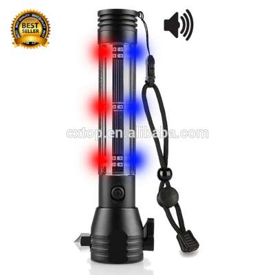 Aluminum Solar Torch Lamp With Glass Hammer Seat Belt Cutter