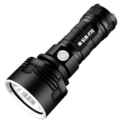 XHP70.2 L2 Pocket Tactical Aluminum Micro USB Rechargeable 26650 Battery High Power Fixed Focus LED Flashlight