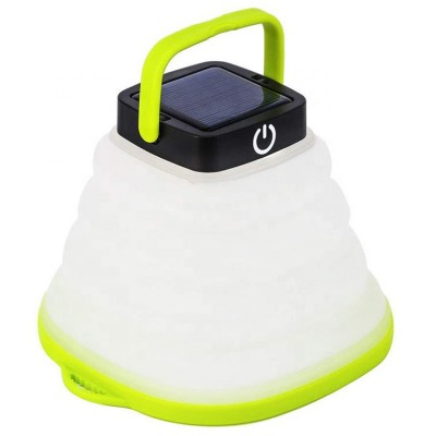 Foldable Collapsible Waterproof USB  Rechargeable Solar Camping Light