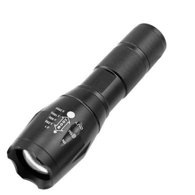 Tactical Emergency Aluminum Waterproof 18650 Battery High Power Zoom Adjustable Focus XPE T6 L2 LED Flashlight For Hunting