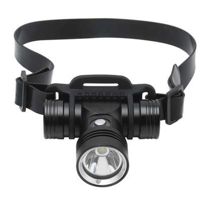 XML L2 Led Waterproof IP68 18650 Rechargeable Underwater Submersible Scuba Headlamp With Power Indicator