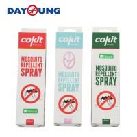 Customized 100ML eco friendly aromatic scent deet mosquito repellent spray liquid for family